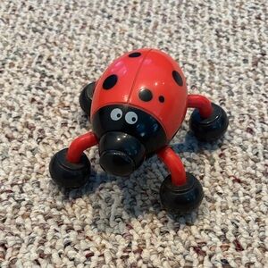 Red and Black Ladybug Rechargeable Massager